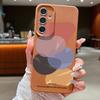 Watercolor Spots Print Case For Samsung A57 A37 A17 A56 A36 A16 A55 A35 A15 A54 5G S21 FE S22 S23 S24 Plus S25 S26 Ultra Leather Texture Cover