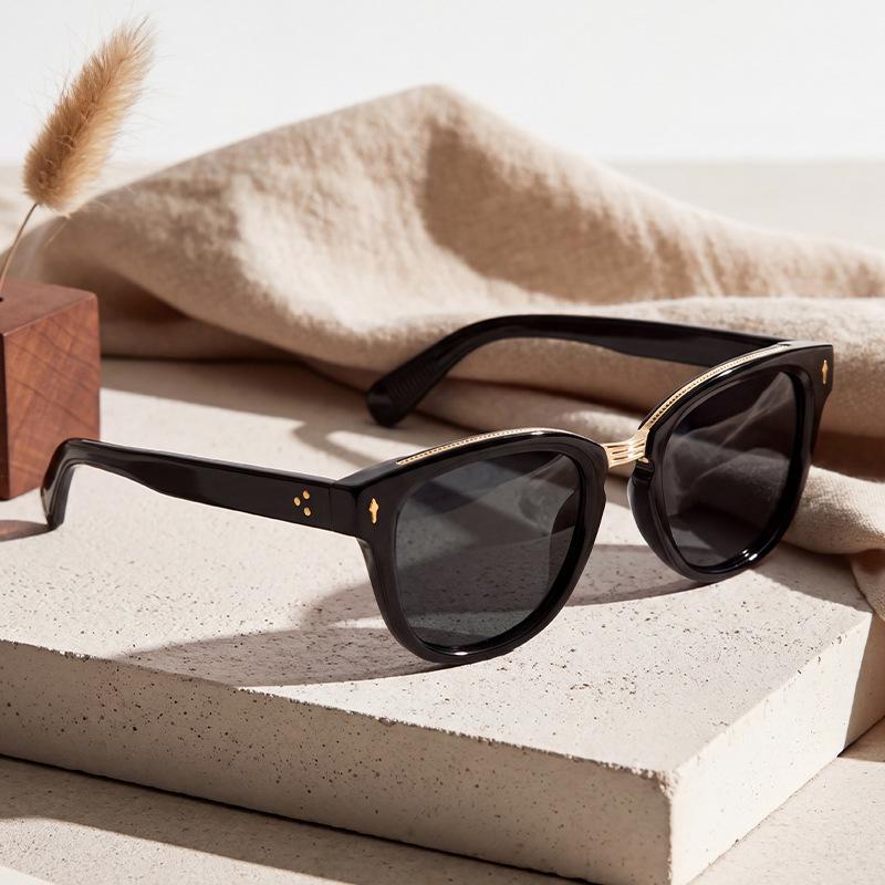Retro black frame sunglasses unisex premium sunglasses outdoor driving UV protection sunshade UV
