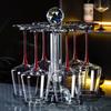 OUSO Luxury Handmade Crystal Burgundy Wine Glass Set