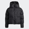 adidas Stella McCartney Short Puffer Coat With Hood Women Outerwear Black HI6077