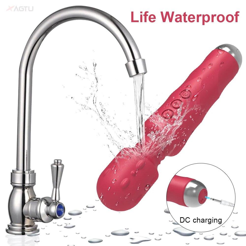 Powerful Magic Wand Vibrator for Women Clit Clitoris Stimulator AV Stick G Spot Massager Female Masturbator Sex Toys for Woman