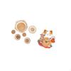 Rattan Woven Wall Art And Cat Clock Decor for Bedroom Hallway Tea Room Porch Cafe Office Silent