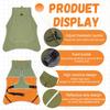 Dog Raincoat Windbreaker for All Dog Sizes Waterproof Dog Outdoor Jacket with Reflective Strip, Adjustable Straps & Snap Button