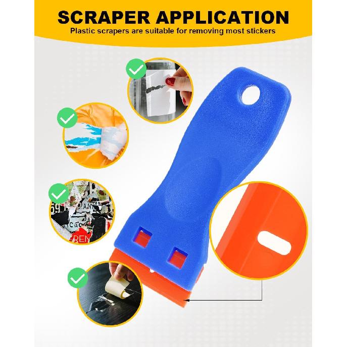 Eraser Wheel for Drill, Sticker Remover Tool for Automotive Car Sticker, Vinyl, Rv, with Plastic Scraper, Scraper Tool, Serrated&Solid Eraser Wheel -