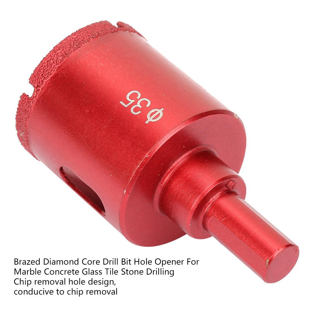 Brazed     Drill Bit Hole Opener For Marble Concrete Glass Tile Stone Drilling(35mm)