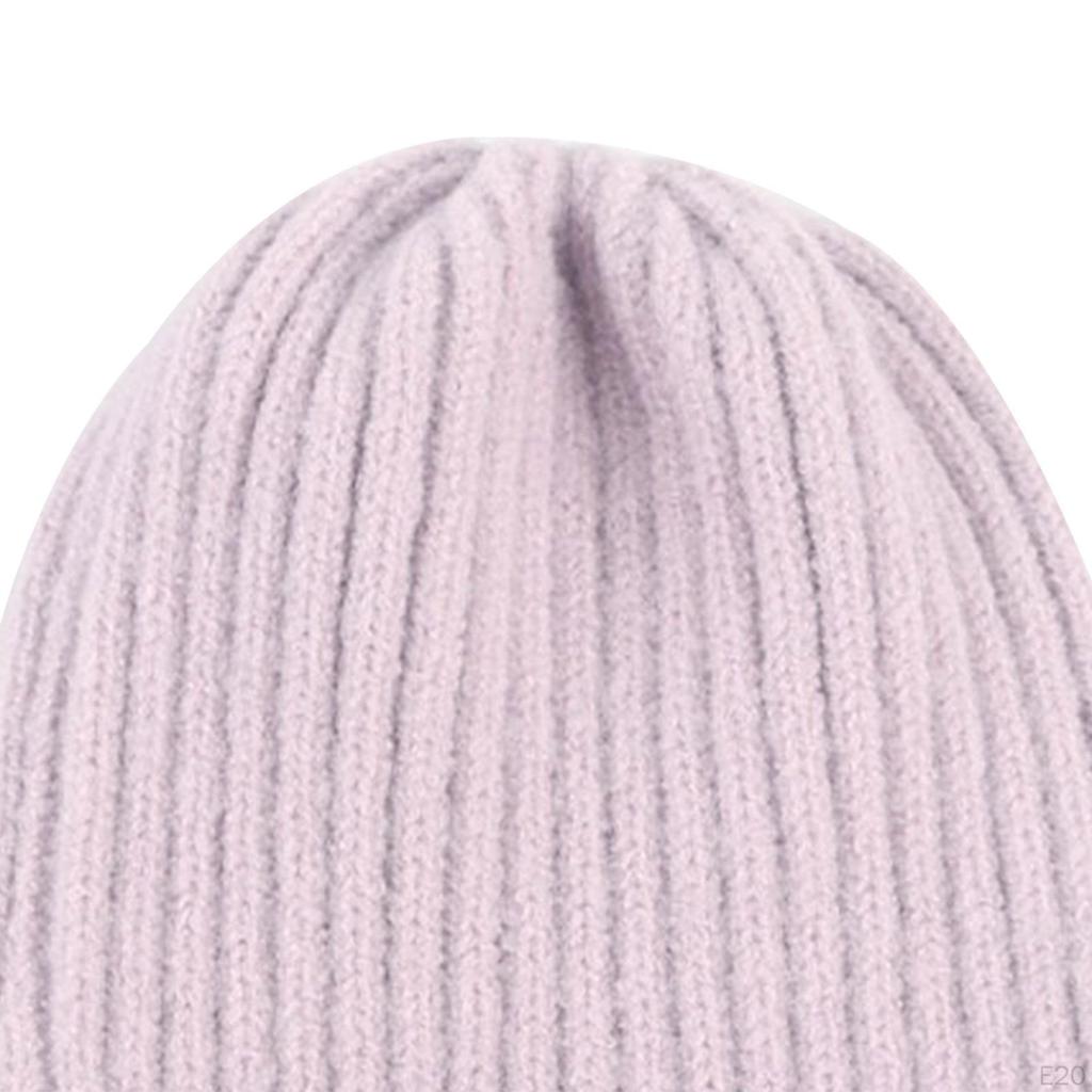 Knitted Winter Hat Beanie Soft Roll Up Edge Hats for Casual and Formal Occassion, a Size