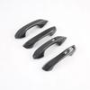 For Seat Leon FR MK4  LHD Carbon Fiber Color Door Handle Cover ABS Decoration Protector Chrome Trim With 2 Smart Set