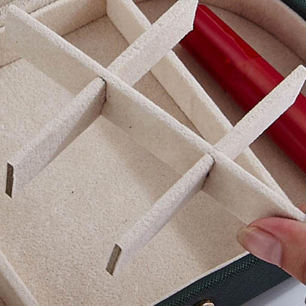 PU Leather Ring Earrings Storage Box Anti-oxidation Jewelry Storage Box  Travel