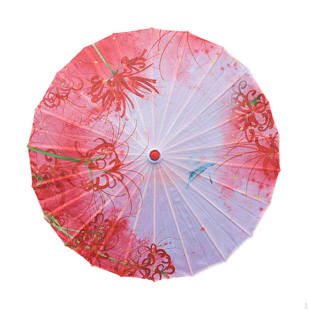 Chinese Umbrella 32 Inch Imitation Oiled Paper for Costume Performance