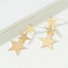Korean Style Three Star Long Tassel Pendant Earring for Women Sweet Gift Simple Geometry Temperament Creative Jewelry Accessories