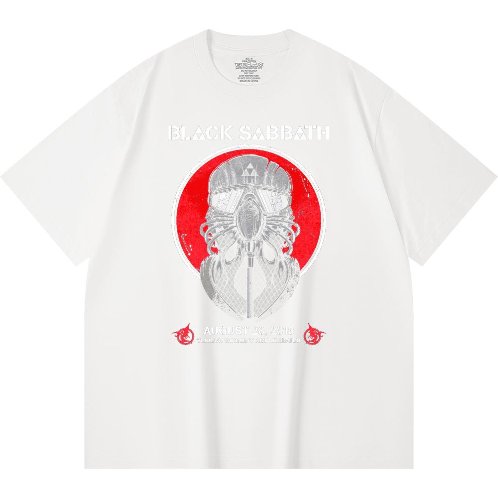T-shirt Heavy Metal 230 g/m² 100% Bawełna Z Nadrukiem Zespołu Rockowego Popularnej Muzyki Unisex Ciężki Bawełniany T-shirt