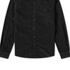 Polo Ralph Lauren Solid Logo Embroidered Long Sleeve Shirt Men Shirts Black 710818761-009