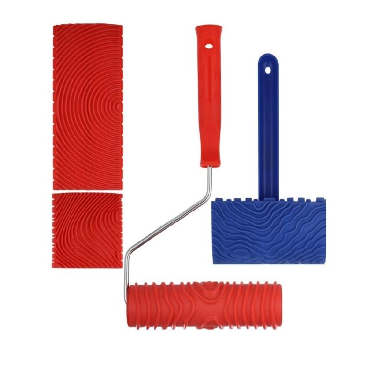 Functional Rubber Decorative Roller Creates Lifelike Timber Effects On Wall Cabinets And Craft Surfaces Paint Roller