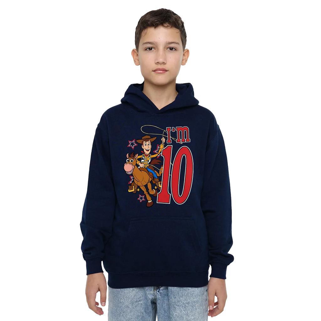 Toy Story Childrens/Kids I'm 10 Woody Birthday Pullover Hoodie