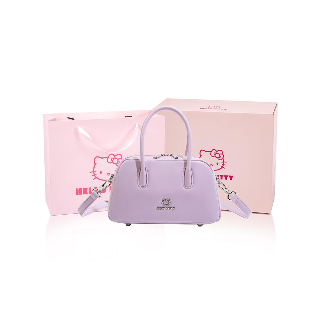 New Sanrio Hello Kitty PU Crossbody Bags Regular Women's Pink/Purple/Ecru SHHF51777