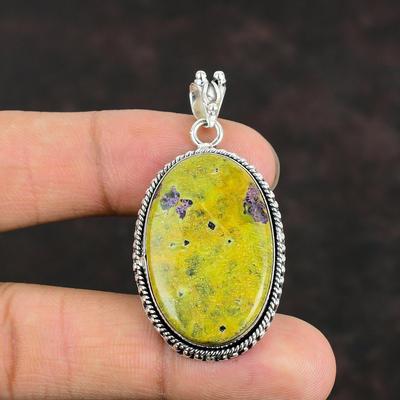 Stichtite Pendant 925 Sterling Silver Pendant Handmade Jewelry Gemstone Pendant Beautiful Stichtite Jewelry Gifts For Mom Brand New Pendant