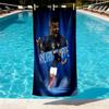 Kylian Mbappe Print Beach Towel Design, Soft, Lightweight. for Home Bathroom, Spa, Pool, Yoga, Surfing, Camping, Gift for Family, Friend