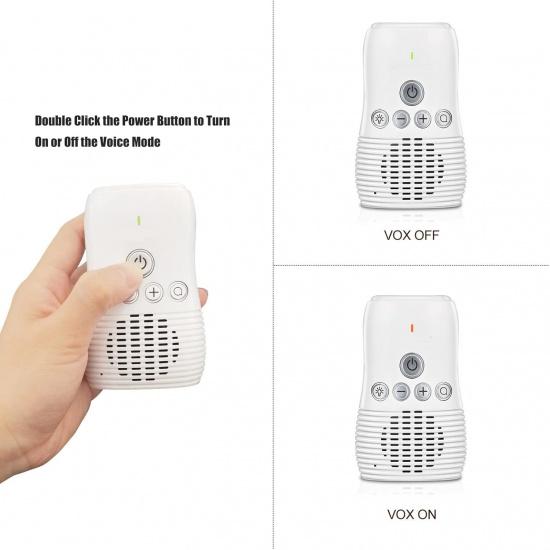 Audio Baby Monitor, 2.4GHz Two Way Talk Smart Baby Monitor, Night Light Audio Monitor for Baby Care, Noise Detection, 20 Hours Standby Time