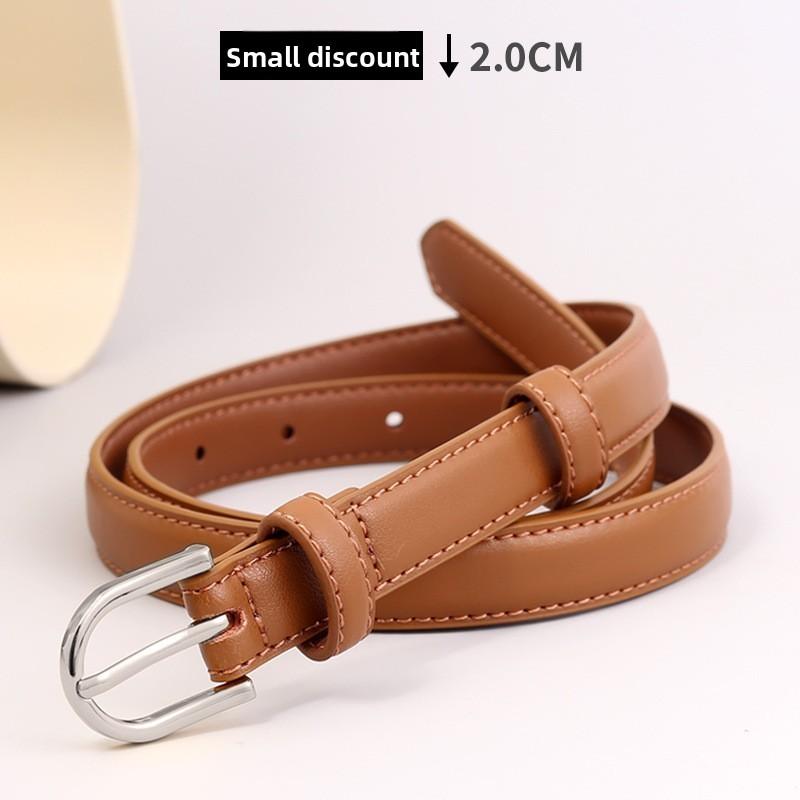 Leather Womens Belt Fashion Casual Metal Buckle For Jeans And Dress Up