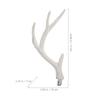 1Pair White Deer Antlers Realistic Christmas Props 17Cm DIY Holiday Decorations Cosplay Party Accessories Headband