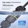 IP68 Outdoor Waterproof Junction Box Connector for 3-6.5mm Wire
