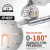 Manual Pipe Bender 8/10mm Air Conditioning Copper Aluminium Pipes Tube Bender Pipe 0-180 Degree Bender
