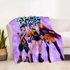 K-pop Demon Squad Blanket Durable Comfort Suitable for Sofa Office Livingroom for All Occasions Modern Style