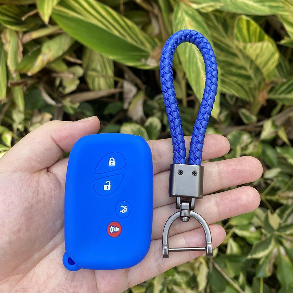 4 Buttons Silicone Car Fob Key Cover Protect Skin Case Rubber Shell Holder for Lexus Ct200h Es350 Gs350 Gs450h Gs460 Is250 Is350