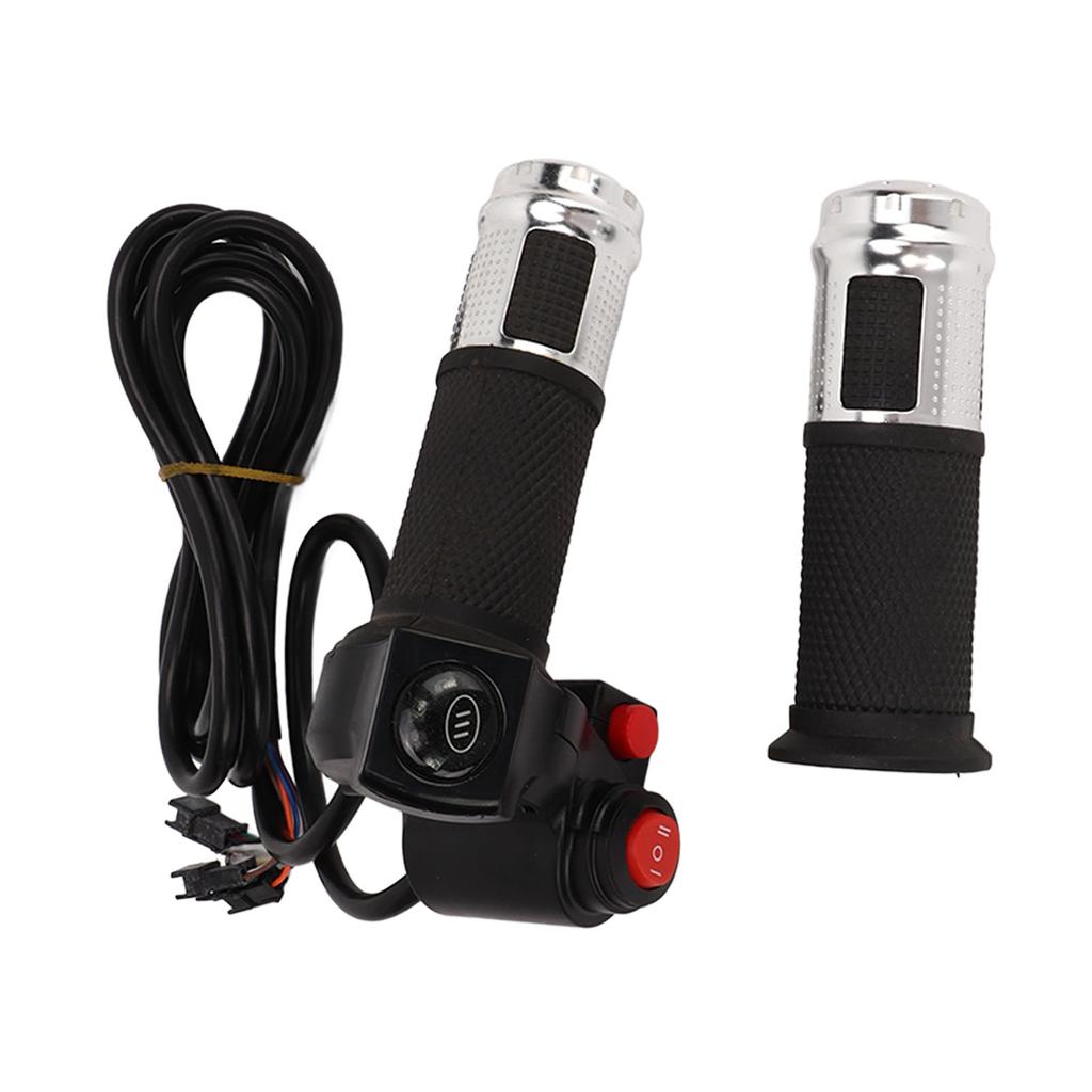 2 ks plynové rukojeti pro elektrokolo, rukojeť pro ovládání rychlosti, s 4 světly, 3rychlostní spínač, příslušenství pro přestavbu kola