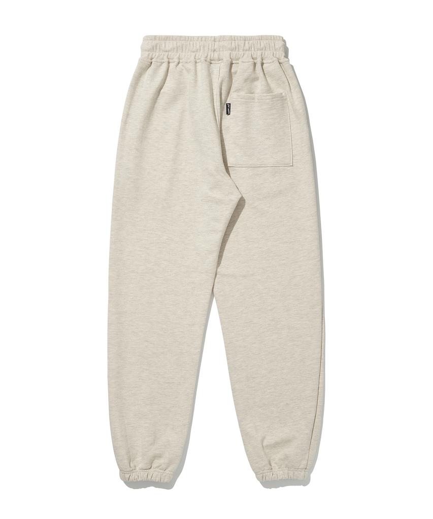 RAW LAB Circle Raw Embroidered Jogger Pants (Oatmeal)
