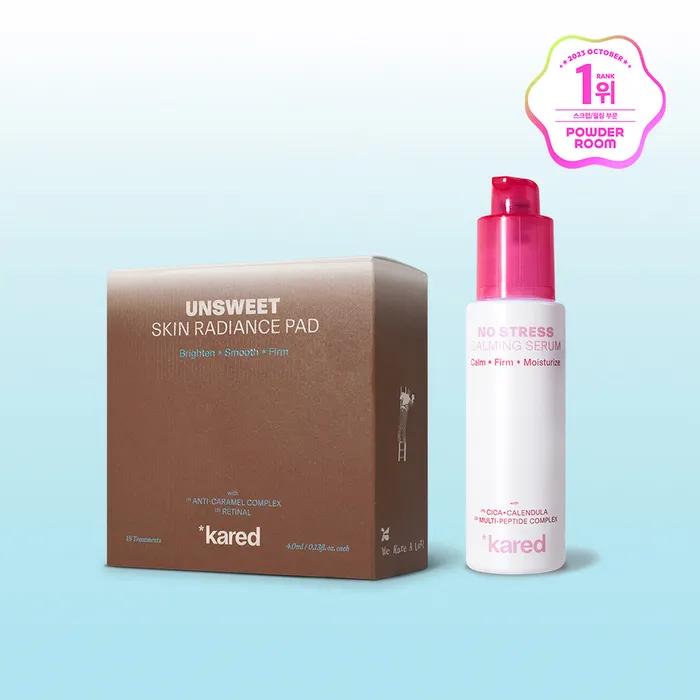 [SET] Unsweet Skin Radiance Pad + No Stress Calming Serum (+1 gift bag, 7 serums)
