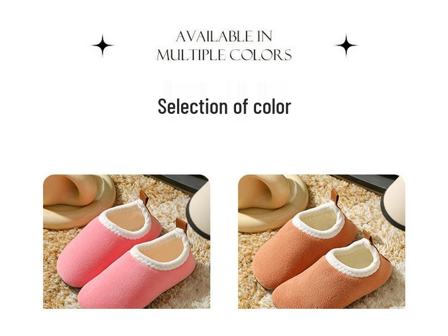 Children's Non-Slip Fleece-Lined Cotton Slipper Socks - Thickened for Autumn/Winter