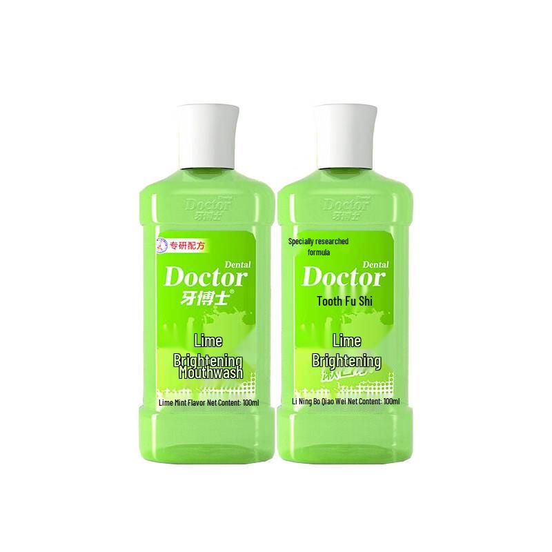 Dr. Tooth Mint & Lime Whitening Mouthwash Travel Pack