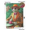 Adult Creative Diamond Painting Kit DIY Leopard Rhinestone Picture Canvas for Leisure Craft Wall Art and Gift Making Fun Set