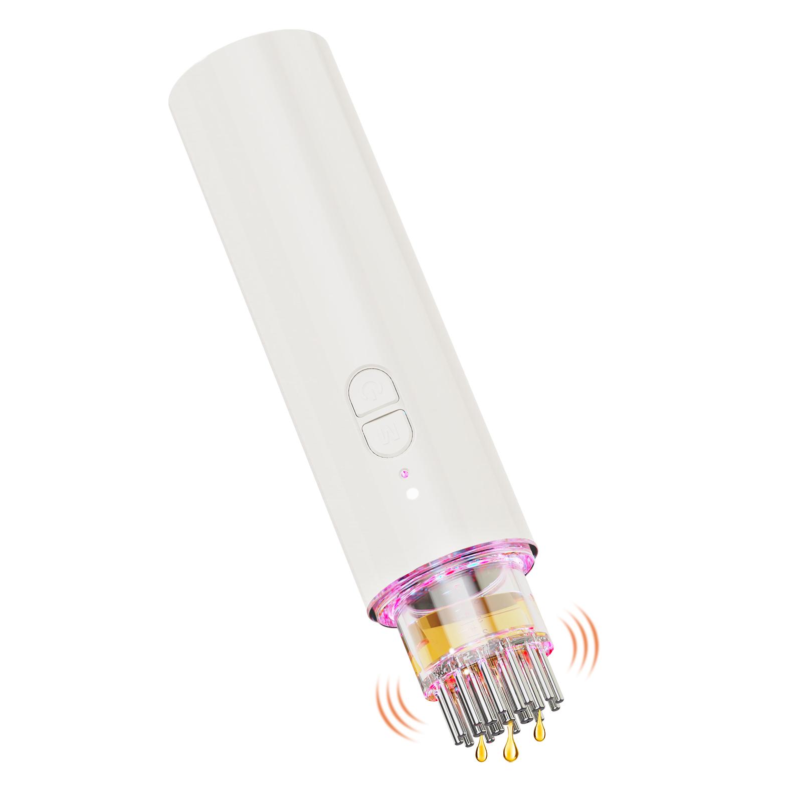 Follicle Activator Electric Vibration Hair Brush & Scalp Massager Hair Growth Therapy Oil Applicator Serum Dispenser