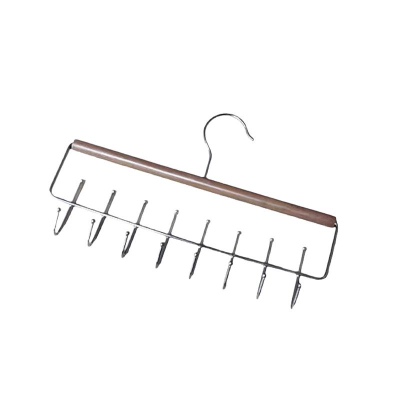 Solid Wood Multifunctional Suspender and Vest Hanger for Wardrobe or Dormitory