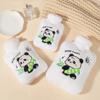 Hot Water Bottle, Water-Filled Warm Water Bag, Explosion-Proof, Large Size for Applying on the Stomach, Special for Girls during Their Period, Small