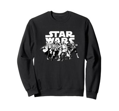 Rogue One Black & White Crew Line Up Sweatshirt