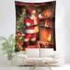 Santa Claus Background Decoration Tapestry Christmas Party Decoration Tapestry Christmas Home Back Decoration Tapestry Tapestry