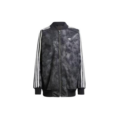 Originals Premium Sst Luxe Track Top Tie-Dye Full Print Striped Color Block Sports Jacket Women Jacket Black IY8054