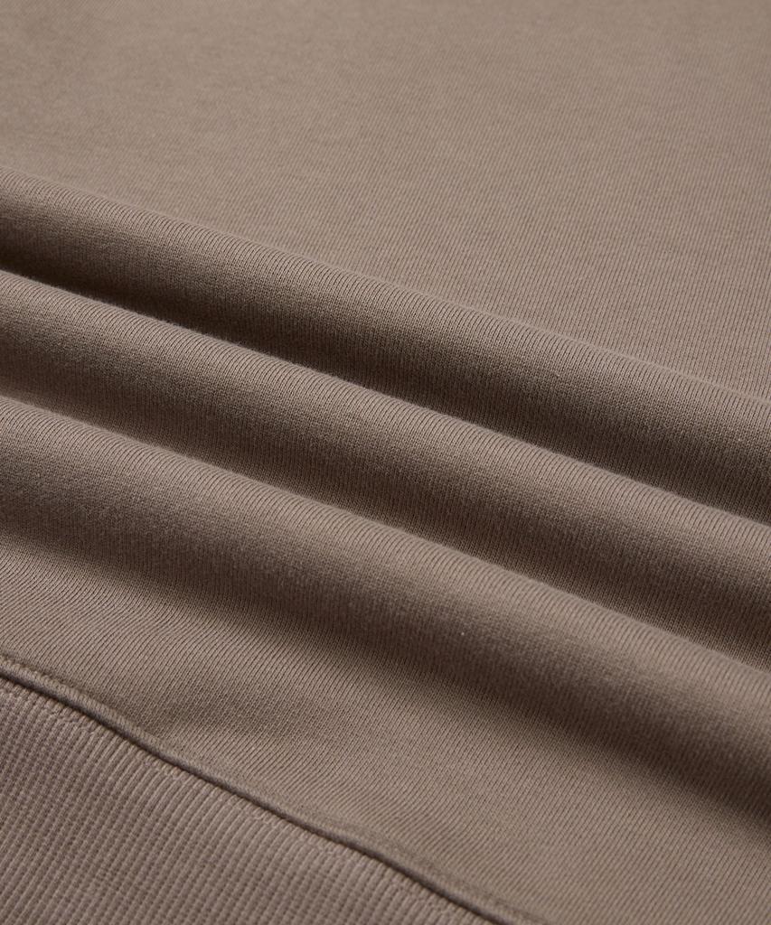 SNOWPEAK APPAREL Women'S Lettering Semi-Crop Sweatshirt (S24Fwfht63) Cocoa