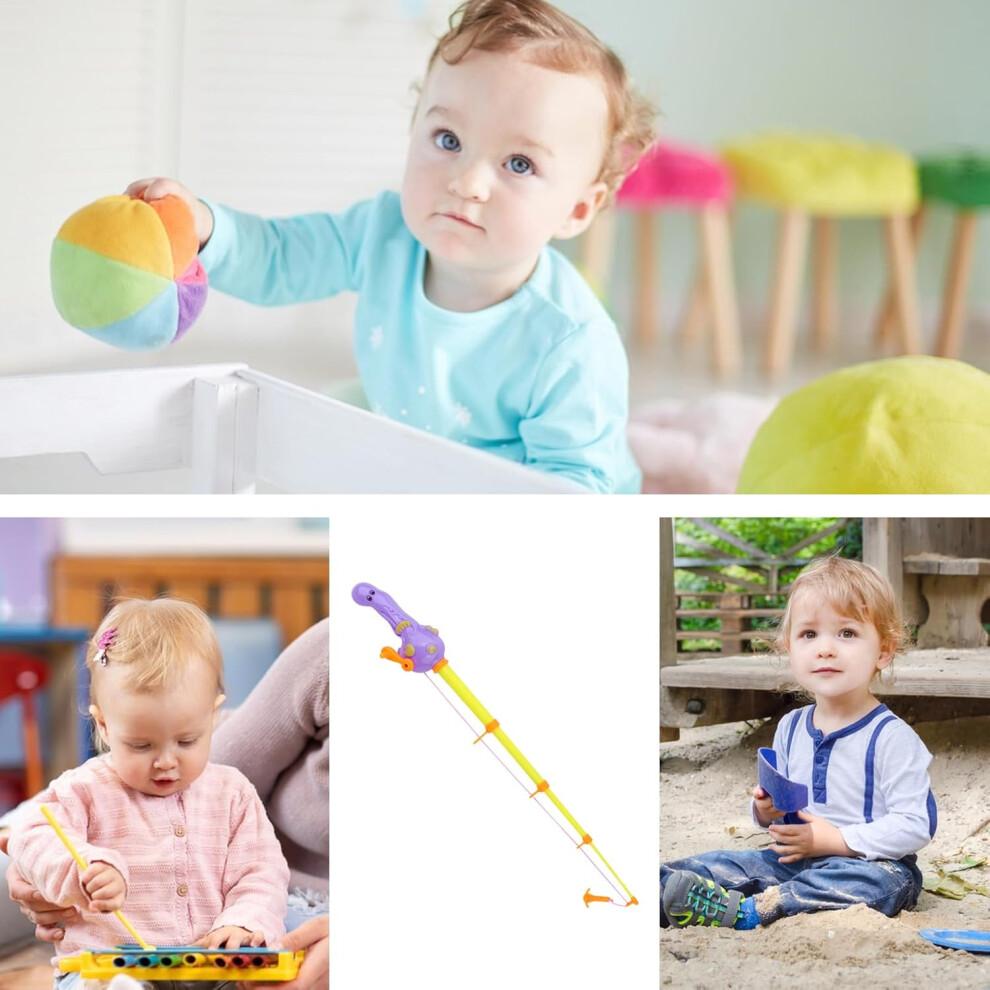 Fishing Bath Toy for Kids, Magnetic Fishing Rod with Sea Animal Handle, Expandable Bath Toy for Toddlers