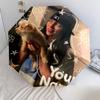 1 PC Automatic Folding Umbrella - Billie Eilish Custom Name Pattern, Portable & Foldable Design with 8 Ribs, Christmas Birthday Gifts