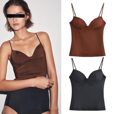 Vielseitiges Satin-Top mit Polsterung - Heiße Sommermode für Frauen in Europa und Amerika