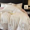 Aosmen 80-Thread Count Xinjiang Cotton Embroidered 4-Piece Bedding Set