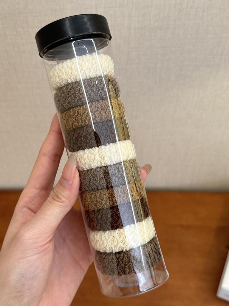 12pcs/bottle Headband Without Damaging Hair, High Ponytail Sports Rubber Band, Women's Hair Rope  Suitable for Travel