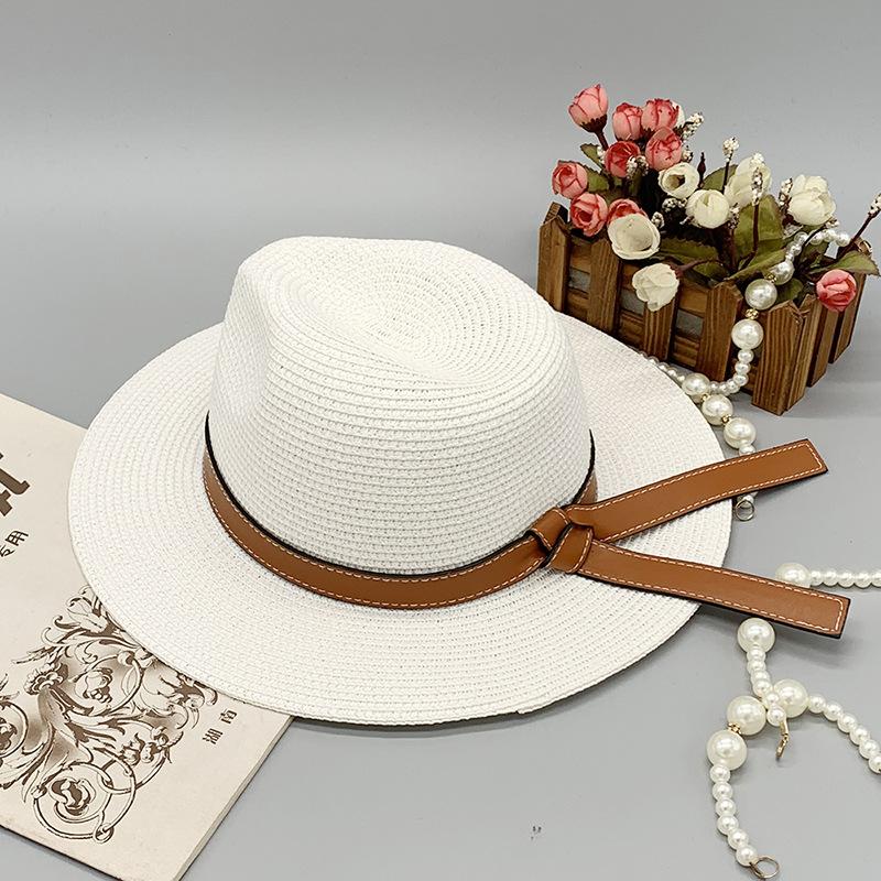 Irregularly Decorated Summer Shade Hat, Travel Holiday Straw Hat Bucket Hat