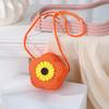 Süße florale Sommer-Strohhut-gewebte Crossbody-Mini-Tasche 2025