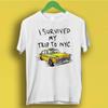 2026 Sommer Heißer Verkauf Ich Habe Meine Reise Nach NYC New York Gelbes Taxi USA Überlebt Cooles Geschenk T-Shirt Herren Rundhals-T-Shirt