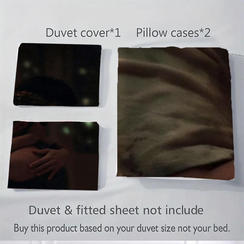 Custom 3Pcs Nighttime Embrace Bedding Sets For All Sizes New 3D Printed Bed Cover Comforter Duvet Cover Pillowcase Bedroom Decoration